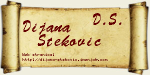 Dijana Steković vizit kartica